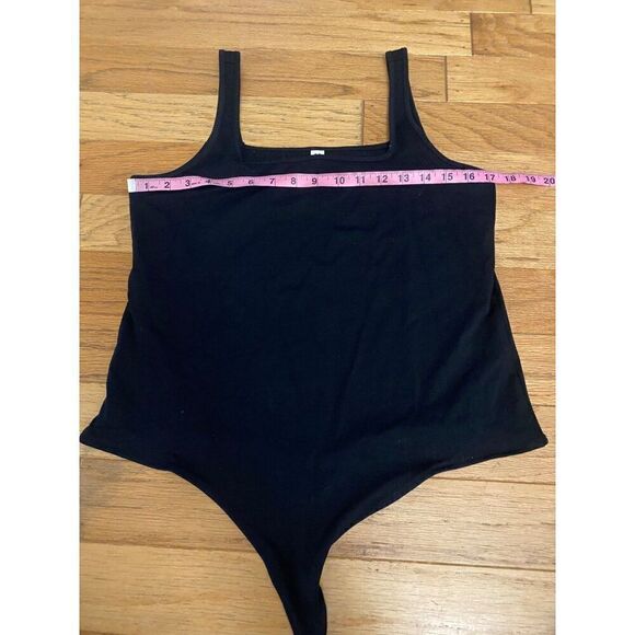 NWOT BP. Women's Black Sleeveless Bodysuit Square Neck cheeky bodysuit size XL - Picture 4 of 8